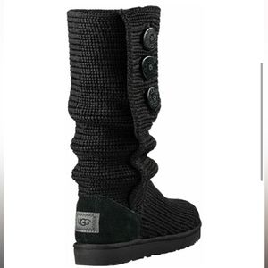 UGG Boots Crochet Black Size 8
